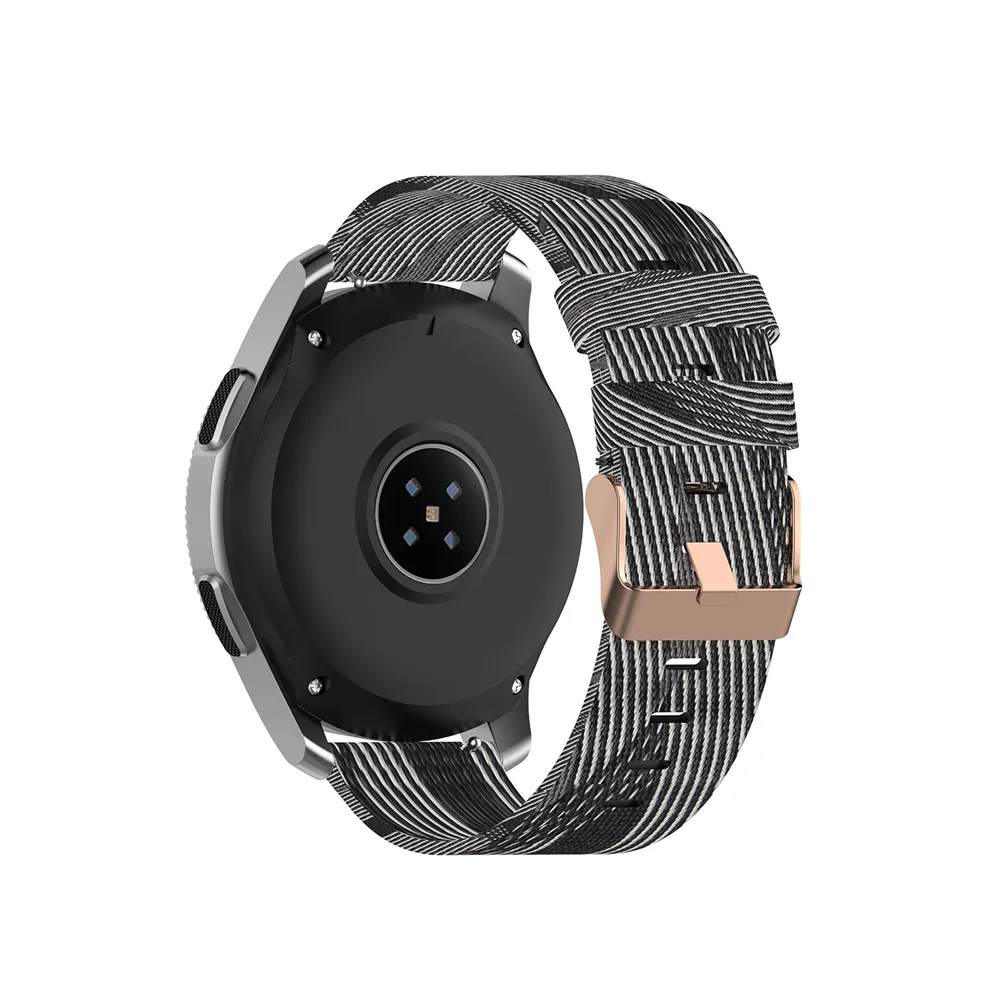 18 20 мм 22 мм холщовый нейлоновый ремешок для часов для samsung Galaxy Watch 42 мм 46 мм Active2 huawei Watch GT2 Amazfit GTR браслет
