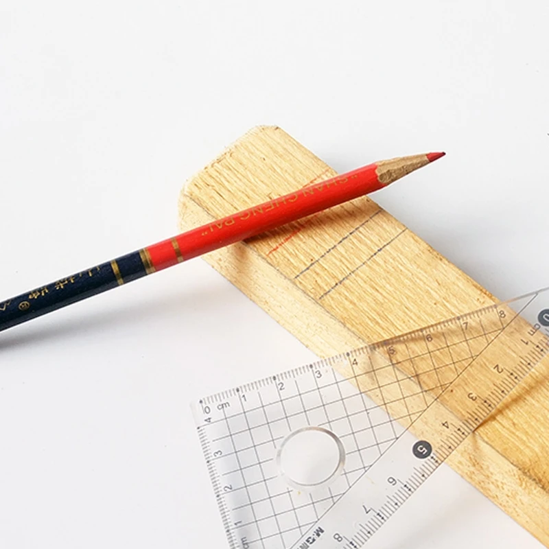 2020 Новые 10 шт./компл. синие и красные проволочные круглые столярные карандаши для