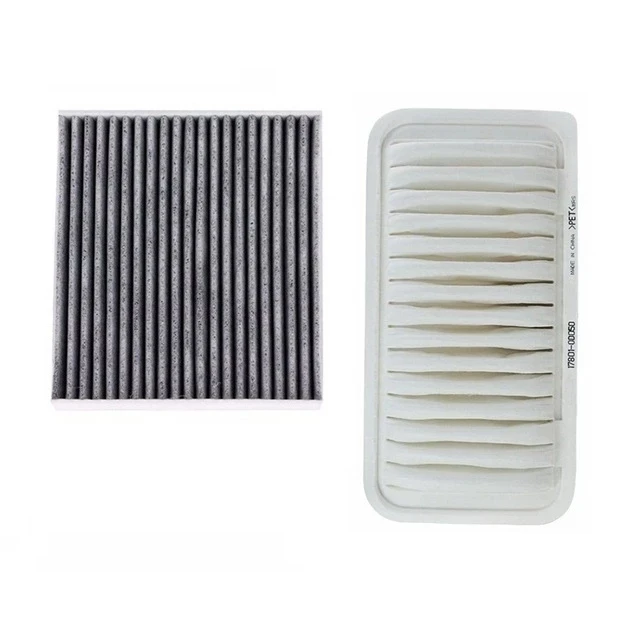 

Cabin Filter Air Filter 2 Pcs Set For Toyota Avensis T25 1.8L 2.0L 2.4L 2003-2009 Model Car Filter OEM 17801-0D010 88568-02030