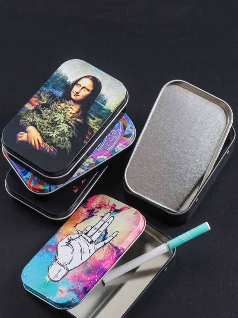 1 шт. жестяная коробка для хранения табака хьюмидора | Дом и сад