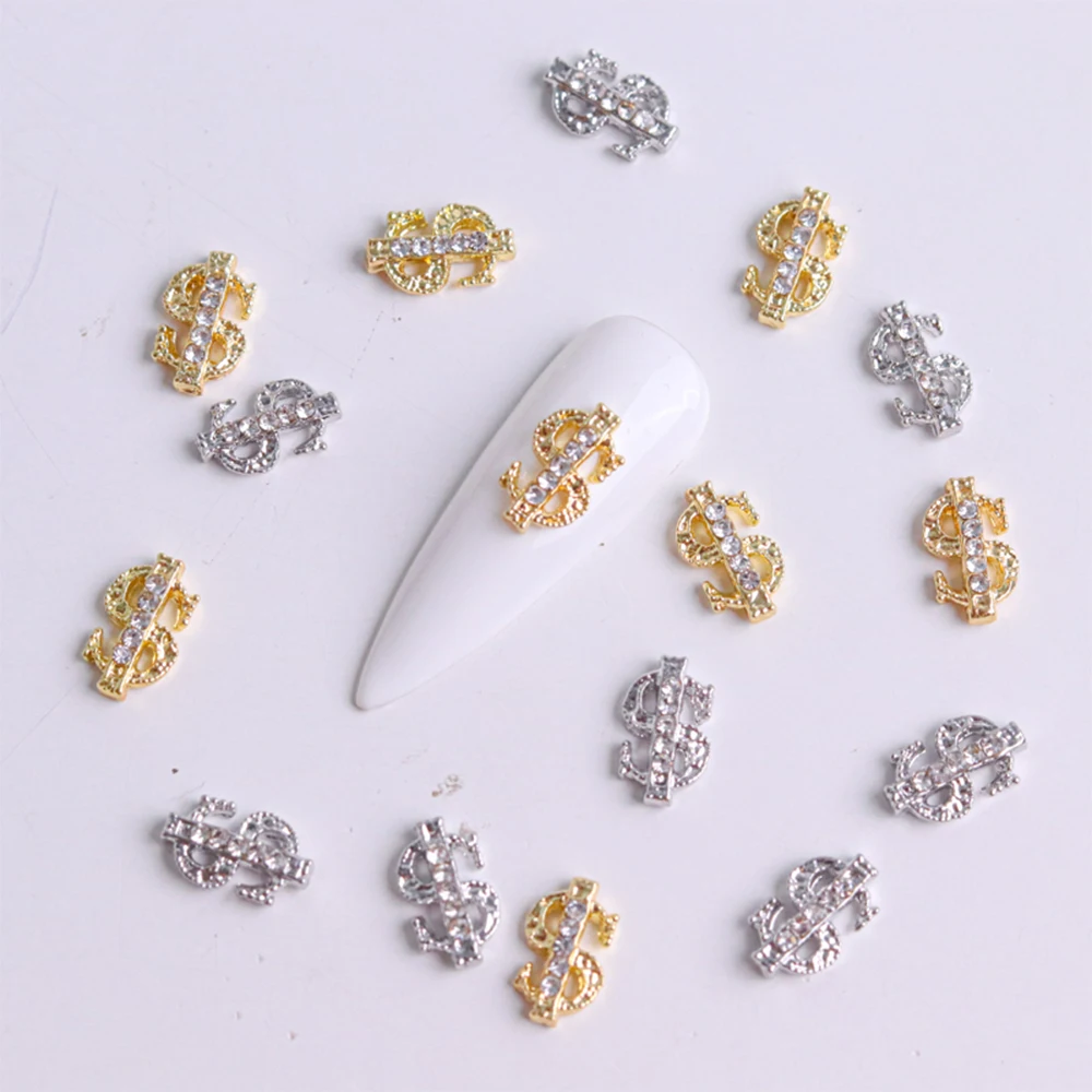 10/20 шт. Подвески в виде бегемопа гибкие доллары золотые серебряные с заклепками