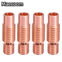maecoom all metal nf v6 crazy heat break copper stainless steel 3d printer nozzle throat for 1 75mm e3d v6 hotend heater block