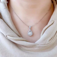 moissanite new products on the market shopkeepers special super popular styles necklaces ladiesparty play 925 pure silver