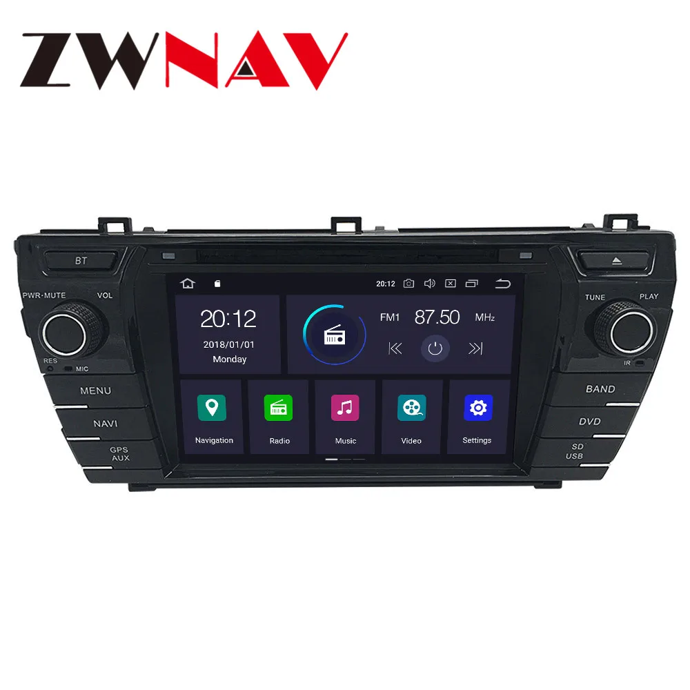 Android 10 PX6 4 + 64G с DSP Carplay IPS экран для Toyota corolla 2013-2016 большой автоматический AC Радио