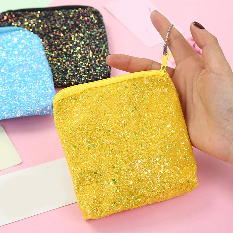 Новинка 2019 модный детский кошелек для монет мини-кошелек с пайетками и монетами