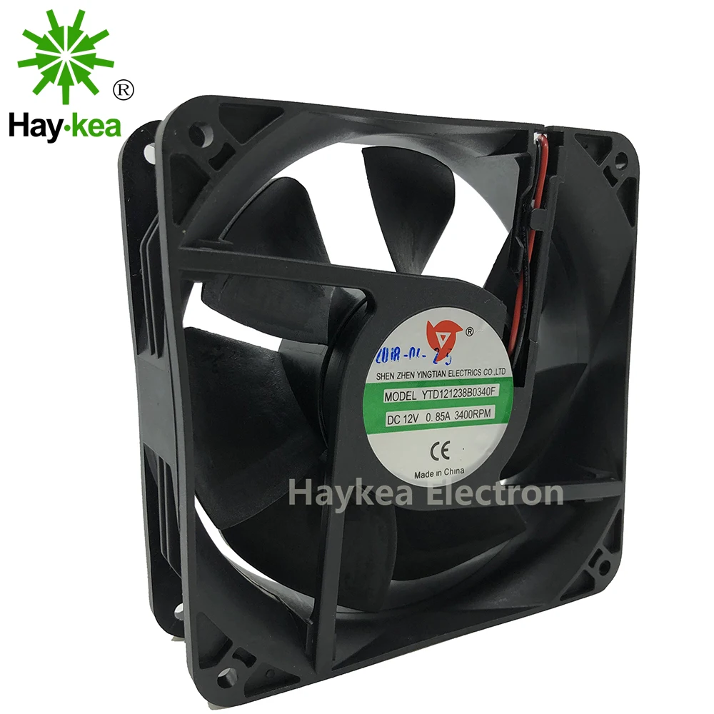 1 шт. 2PIN YTD121238B0340F 12038 12 см DC 12V 0.85A 120x120x38mm машина чехол охлаждающий вентилятор