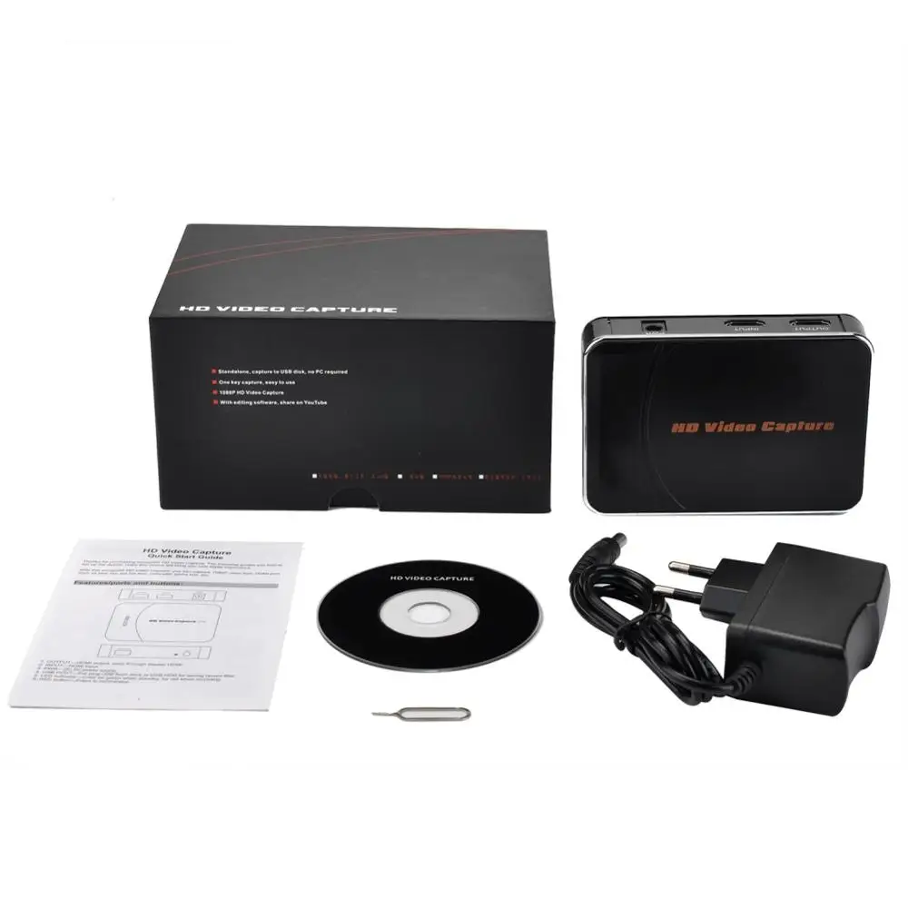 Ezcap 280HB HDMI видеозахвата, захват 1080P видео с HDMI Blue Ray телеприставки, компьютера, игровой коробки и т. Д., с микрофоном