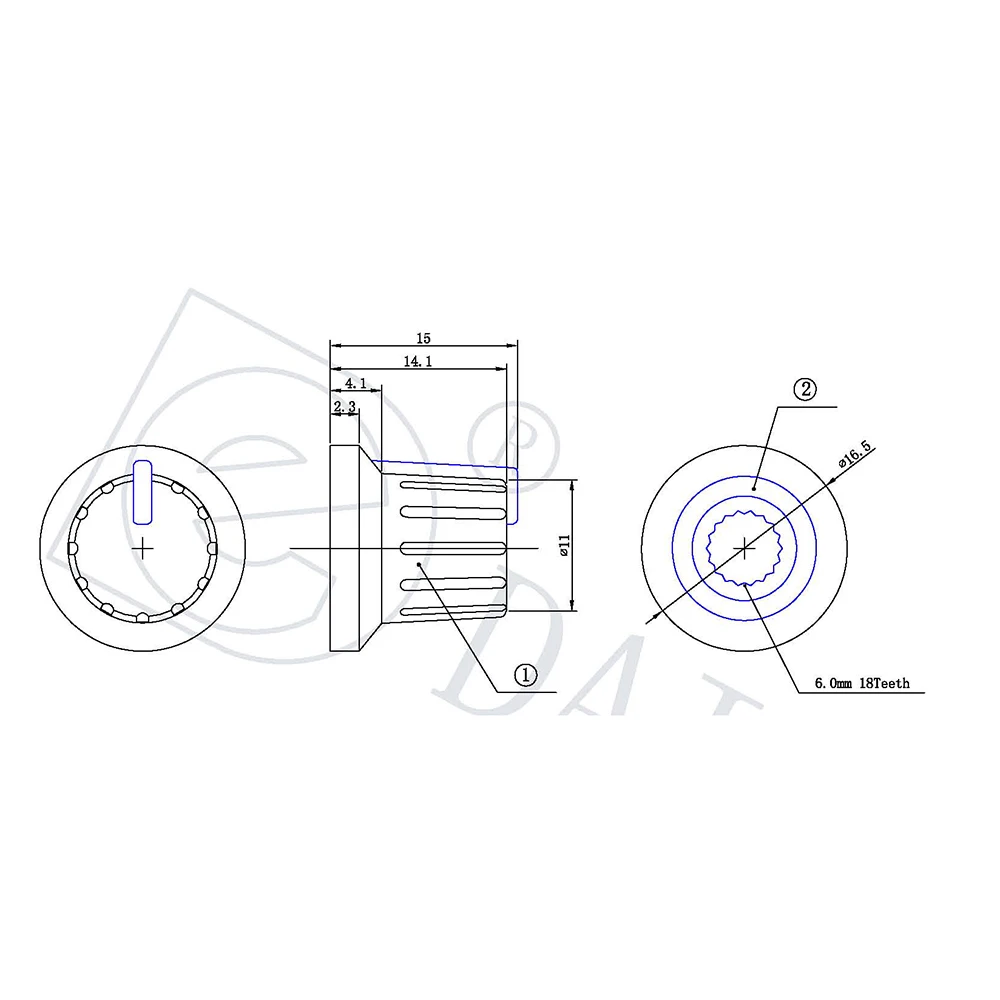 Резиновые клейкие ручки 18T для электрогитары ручка потенциометра черная белая