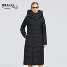 MIEGOFCE 2020 Зимняя женская новая хлопковая куртка наклонная планка мода теплое женское пальто длинная теплая парка ветрозащитная куртка ветрозащитный пиджак подкладка для наушников