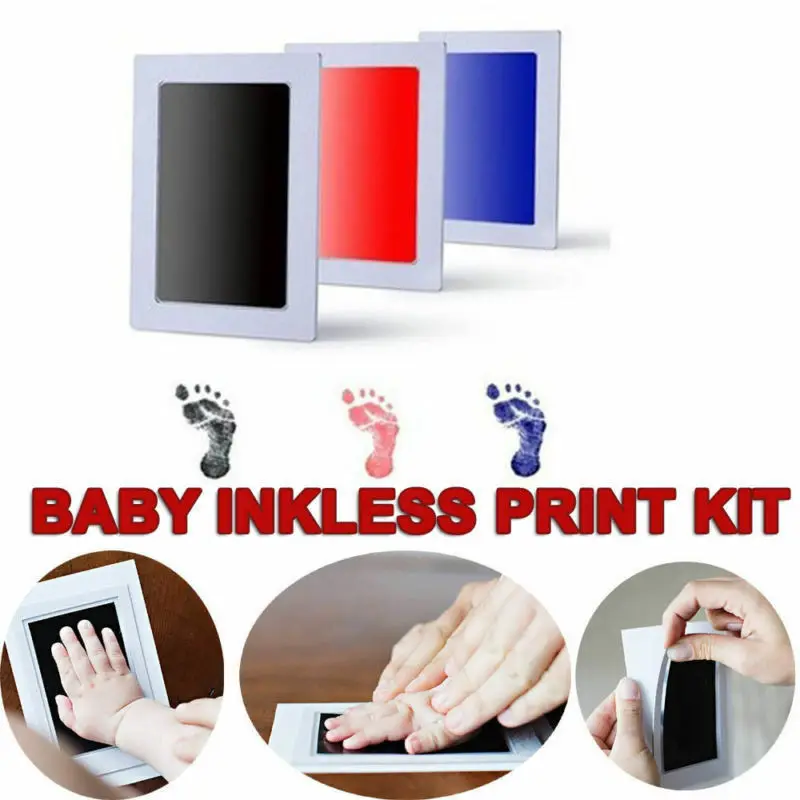 С детскими следами отпечаток пусковая площадка чернил безопасные нетоксичные