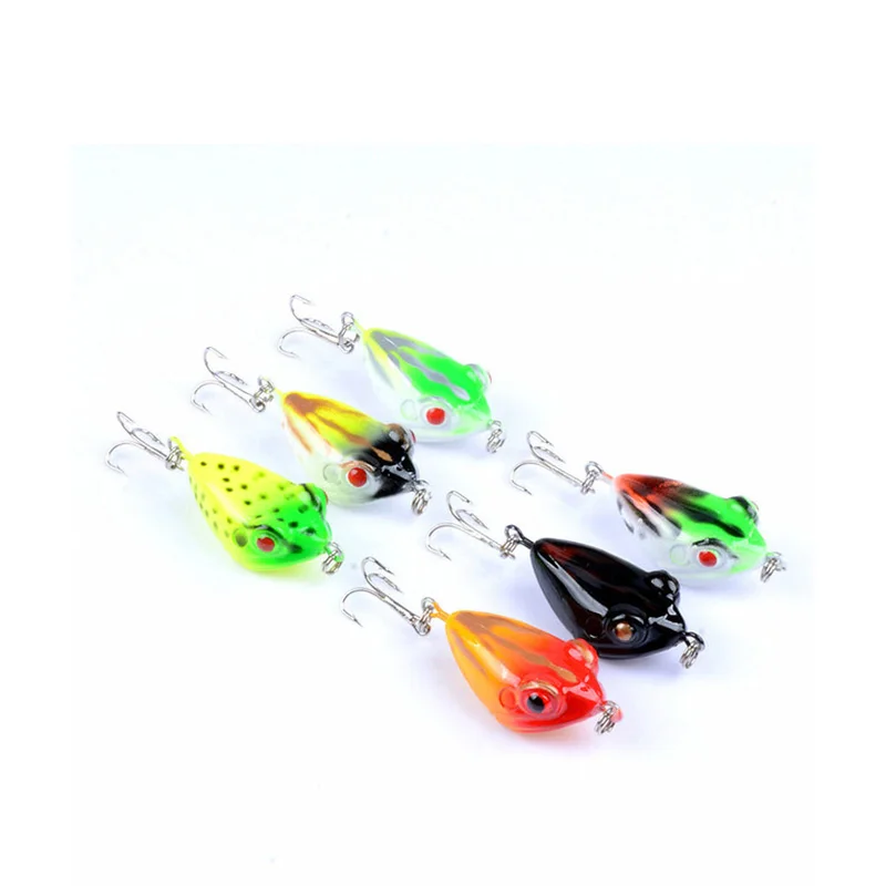 2 шт. Luya поддельная приманка 4 см/6 г 6 цветная пластиковая рыболовная тройной