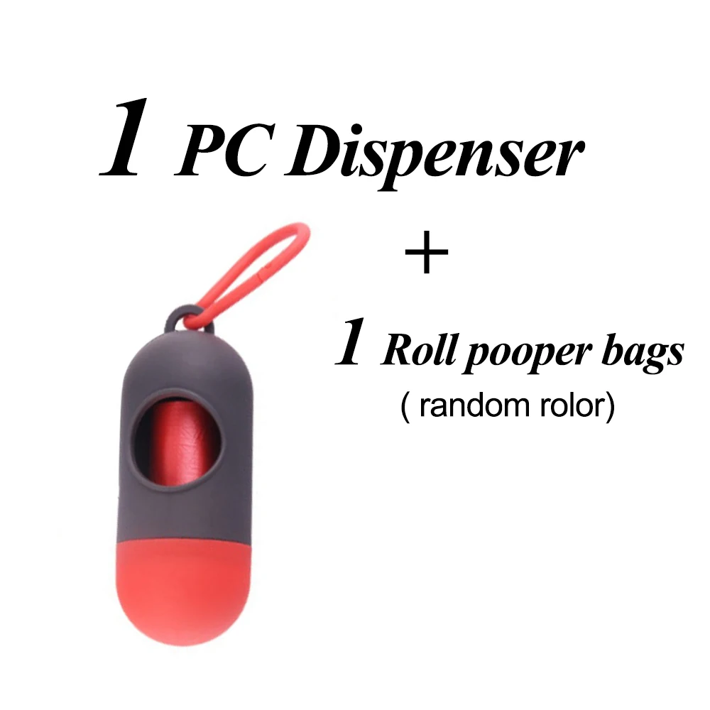 Корм для питомцев, Собаки Сумки Pooper Сумка-переноска для собак, для улицы аксессуары Портативный корма мешки для мусора для собак, товары для животных, кошек Pooper для питомцев - Цвет: red gray-pr0009