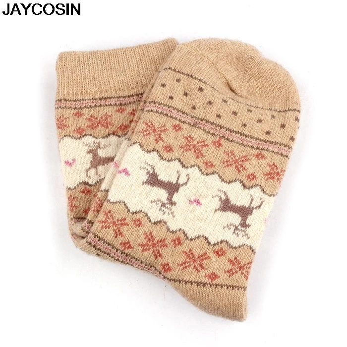 JAYCOSIN горячая Распродажа, женские носки, Женский рождественский подарок, зимние милые шерстяные носки, женские сумасшедшие носки, женские теплые носки с животными, 9909