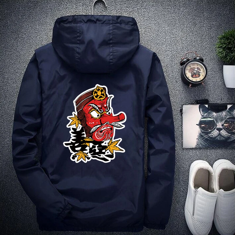 Ветровка мужская летняя легкая с капюшоном в стиле пэчворк 2019 | Мужская одежда