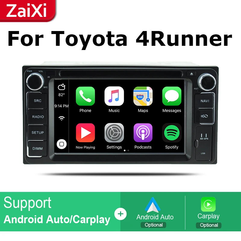 2 Din Android Радио bluetooth GPS навигация wifi стерео видео для Toyota 4Runner SW4 Hilux Surf 2002 ~ 2009