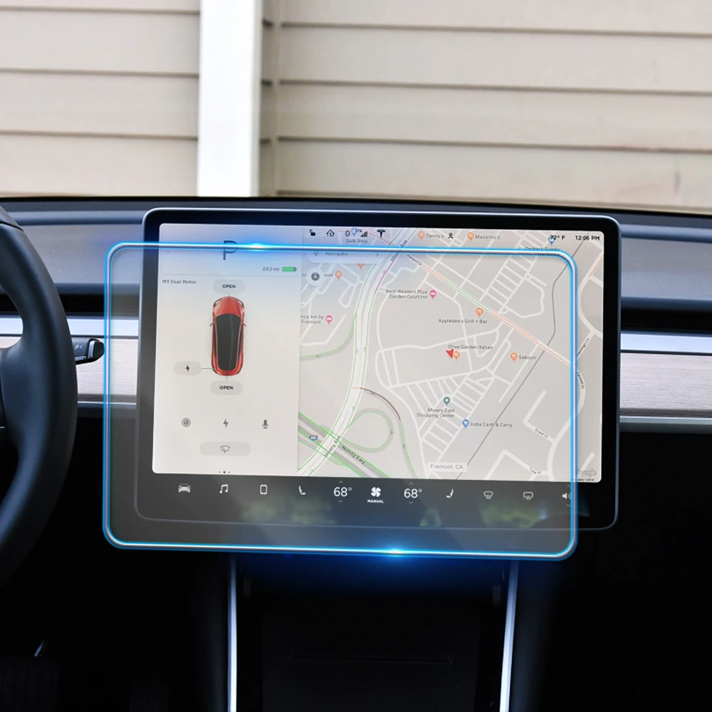 

For Tesla Model 3 2016-2021 Multimedia Video GPS Navigation LCD Screen Tempered Glass Protective Film Anti Scratch Accessories