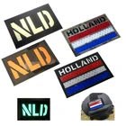 Флаг Нидерландов, инфракрасная Светоотражающая ИК-нашивка, эмблема NLD, Голландская, тактическая наклейка, значок с липучкой