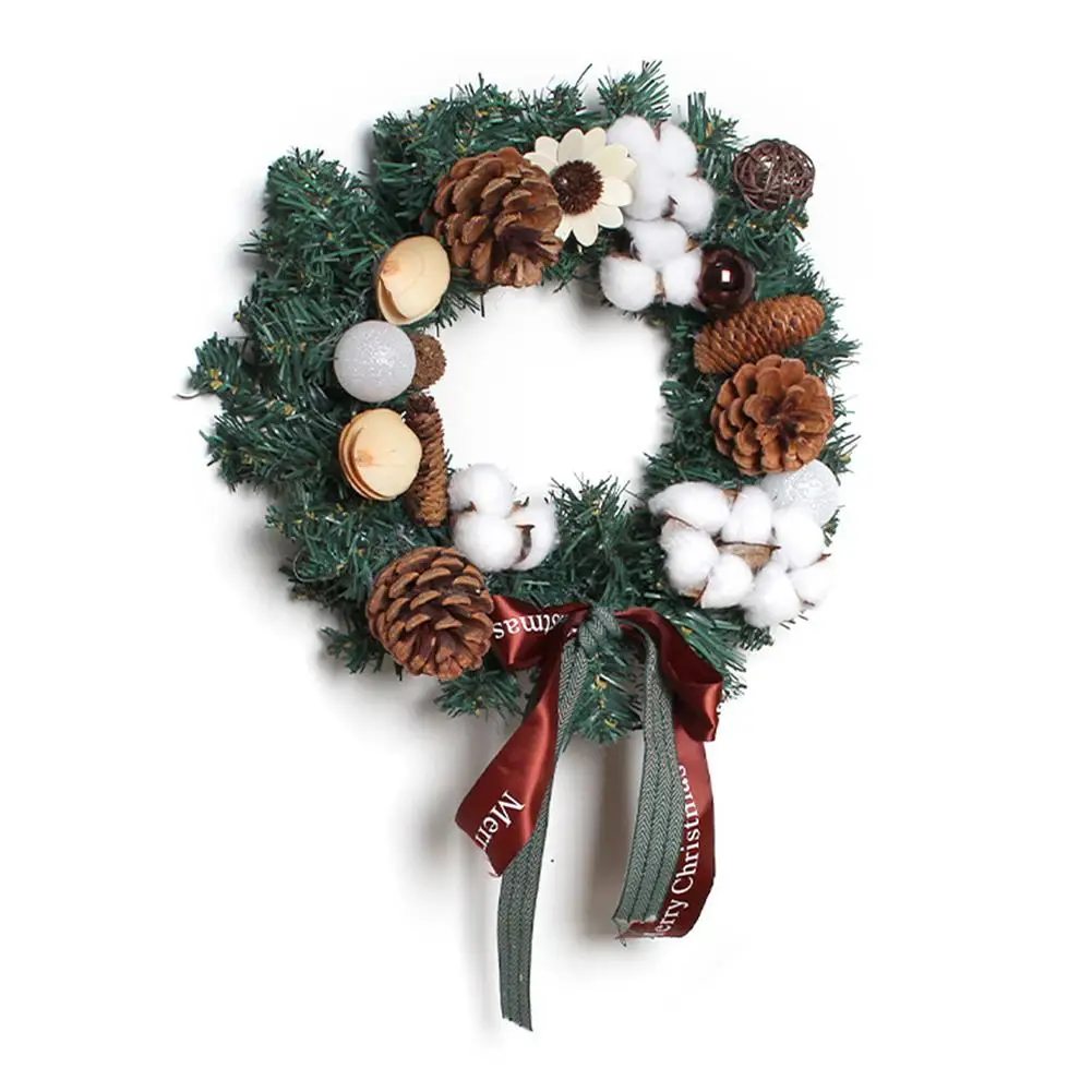 

Венок на входную дверь, рождественские украшения для фермерского дома, Рождественский Декор 13,77 дюйма для патио, сада, праздника, праздника, ...