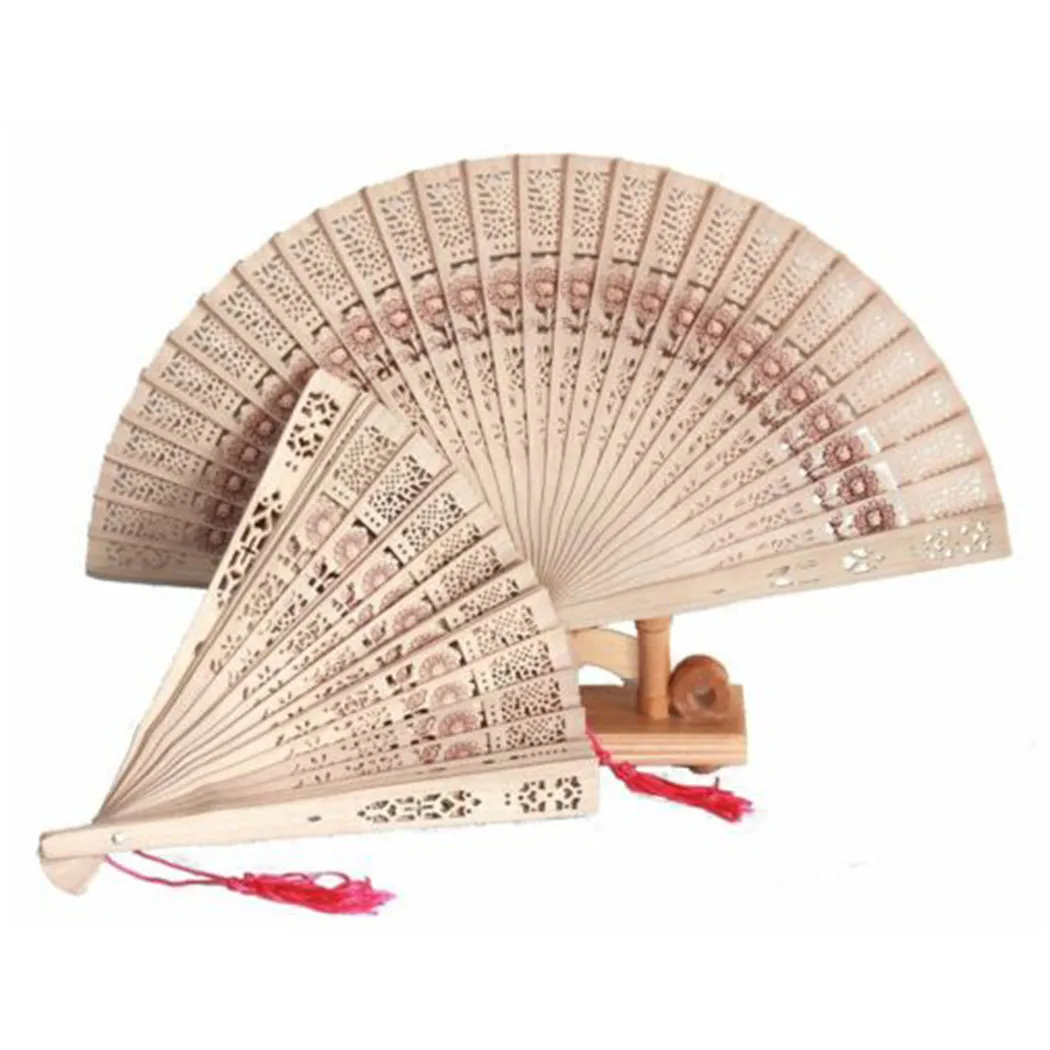 

1 *Folding Fan Vintage Wooden Hand Fan Air Sandalwood Folding Fan Party Wedding Decoration * 100% Brand New And High Quality