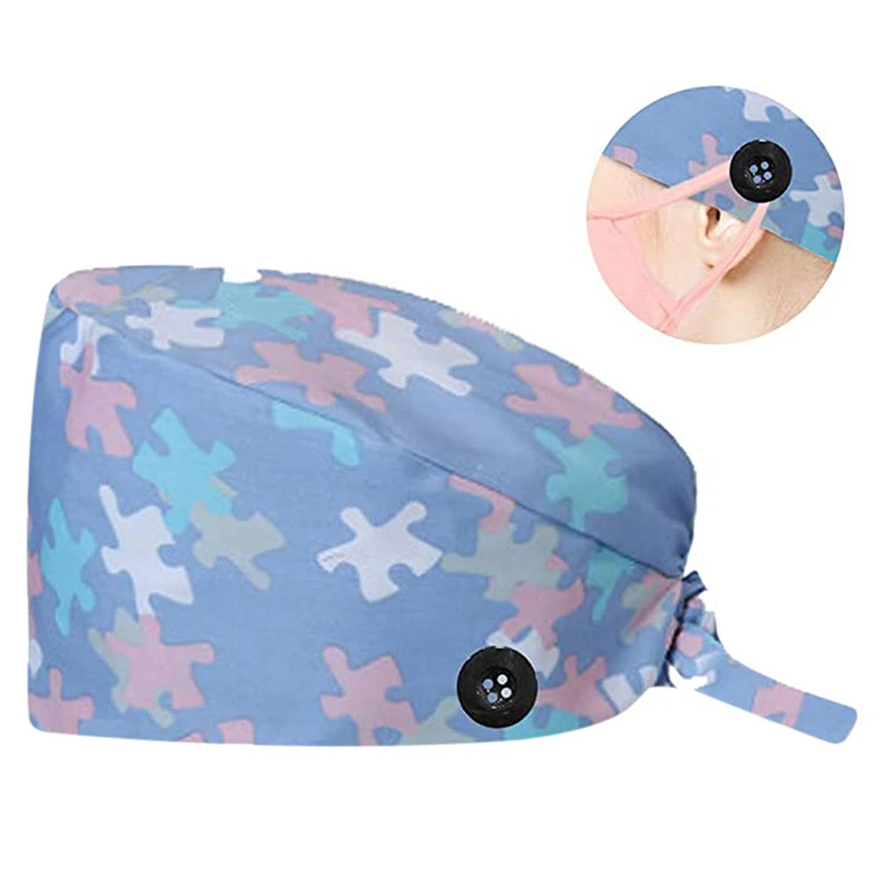 Женская Регулируемая Кепка для повязки кепка мужчин Gorros Quirofano Mujer униформа