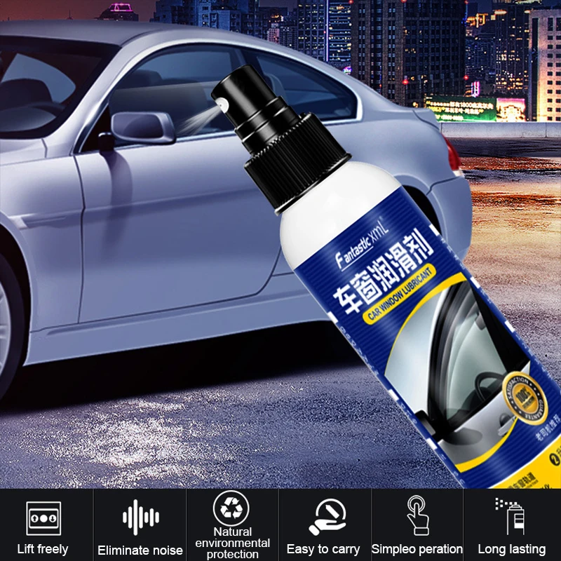 120mL Car Door Noise Cancellation Window Lubricant Rubber Sealing Strip Belt Softening Automobile Cleaning Auto Accessories