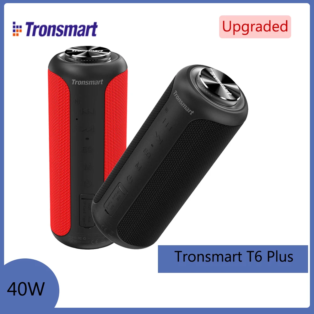 Tronsmart T6 плюс держатель серии Upgraded Bluetooth 5 0 Динамик 40 Вт Портативный динамик TWS IPX6