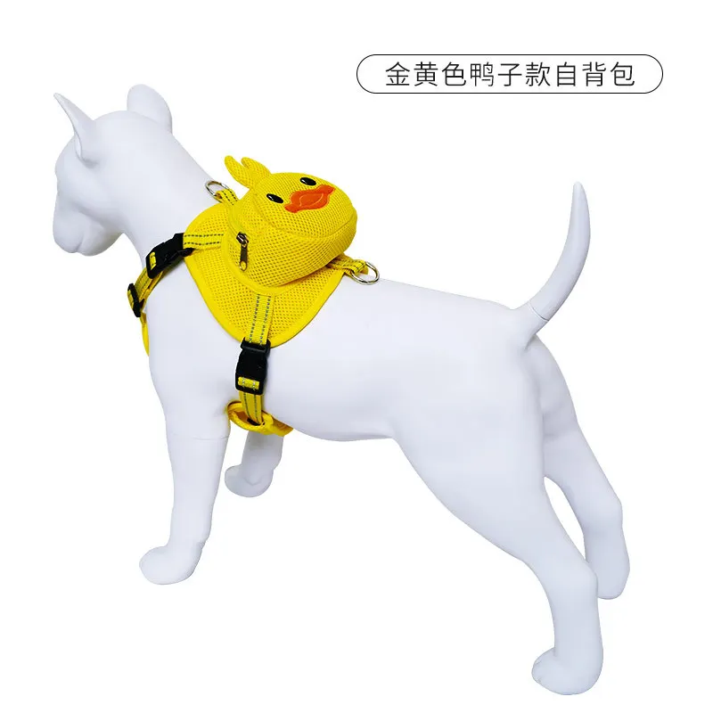 

Uberca pet vest style chest strap dog cartoon backpack dog rope traction dog rope dog chain supplies