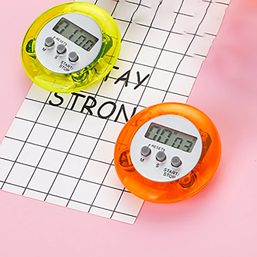 

Round Electronic Timer Kitchen Cooking Timing Reminder ABS Mini Countdown Timer Student Study Schedule Alarm Clock Manager