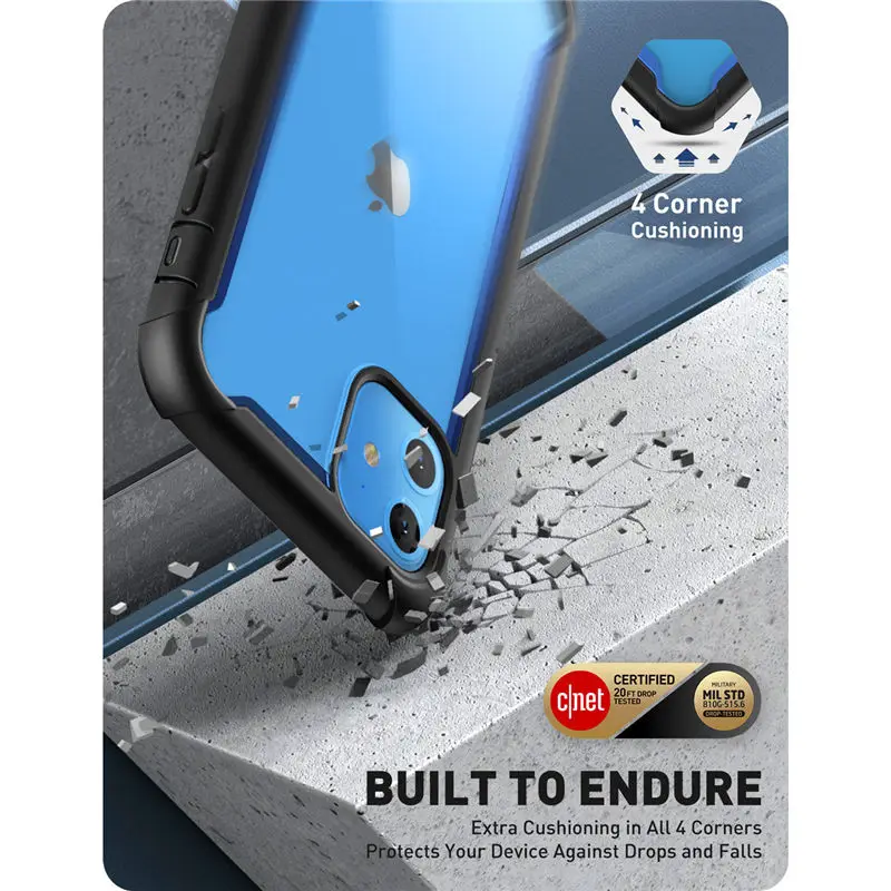 i blason for iphone 11 case 6 1 inch 2019 release ares full body rugged clear bumper cover case with built in screen protector free global shipping