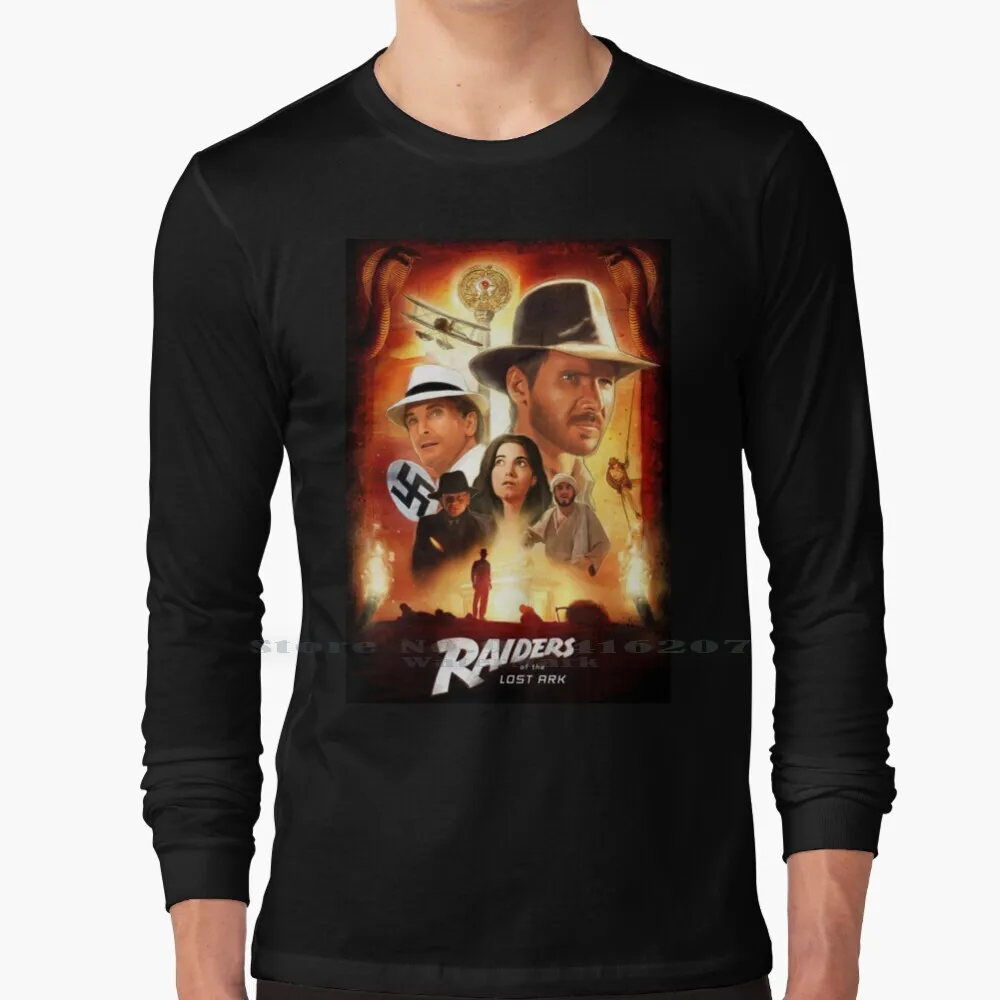 

Футболка Raiders Of The Lost Ark, 100% чистый хлопок, принтеры из фильма Raiders Of The Lost Ark Indiana Jones Raiders Lost Ark Indiana Jones