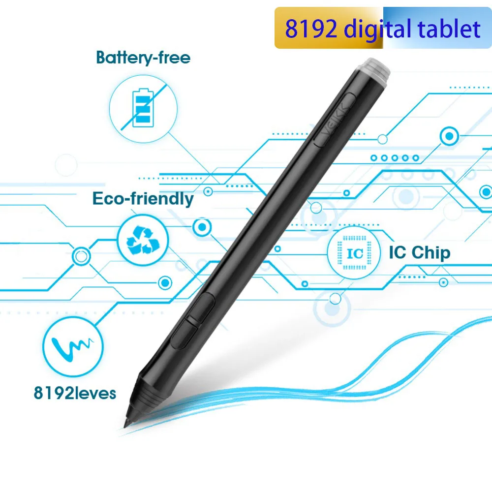 

New 1060 Graphic Tablet Support digital drawing tablet with Battery-free stylus 8 Shortcut Keys & 8192 levels for Windows macOS