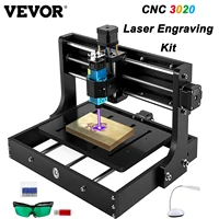 vevor cnc 3020 router laser engraving machine kit with laser engraver offline controller grbl control wood milling machine diy