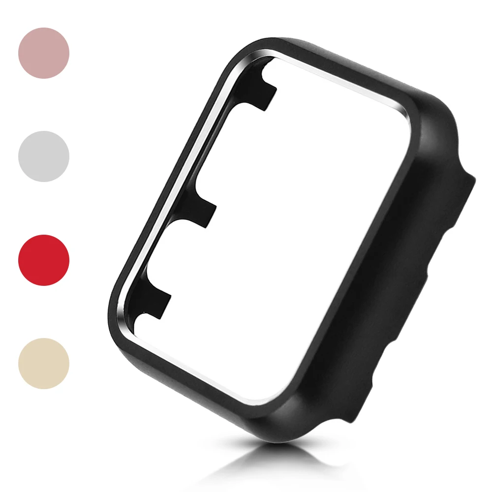 Металлический чехол для Apple Watch SE Cover Series 6 5 4 3 2 защитная рамка 40 мм 44 38 42 жесткий