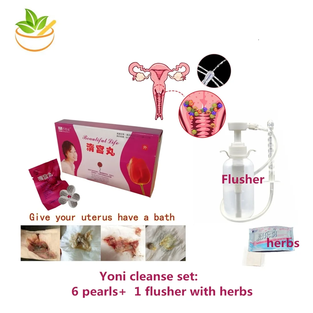 Женский вагинальный очищающий набор Yoni Detox жемчуг вагины фиброидный раствор