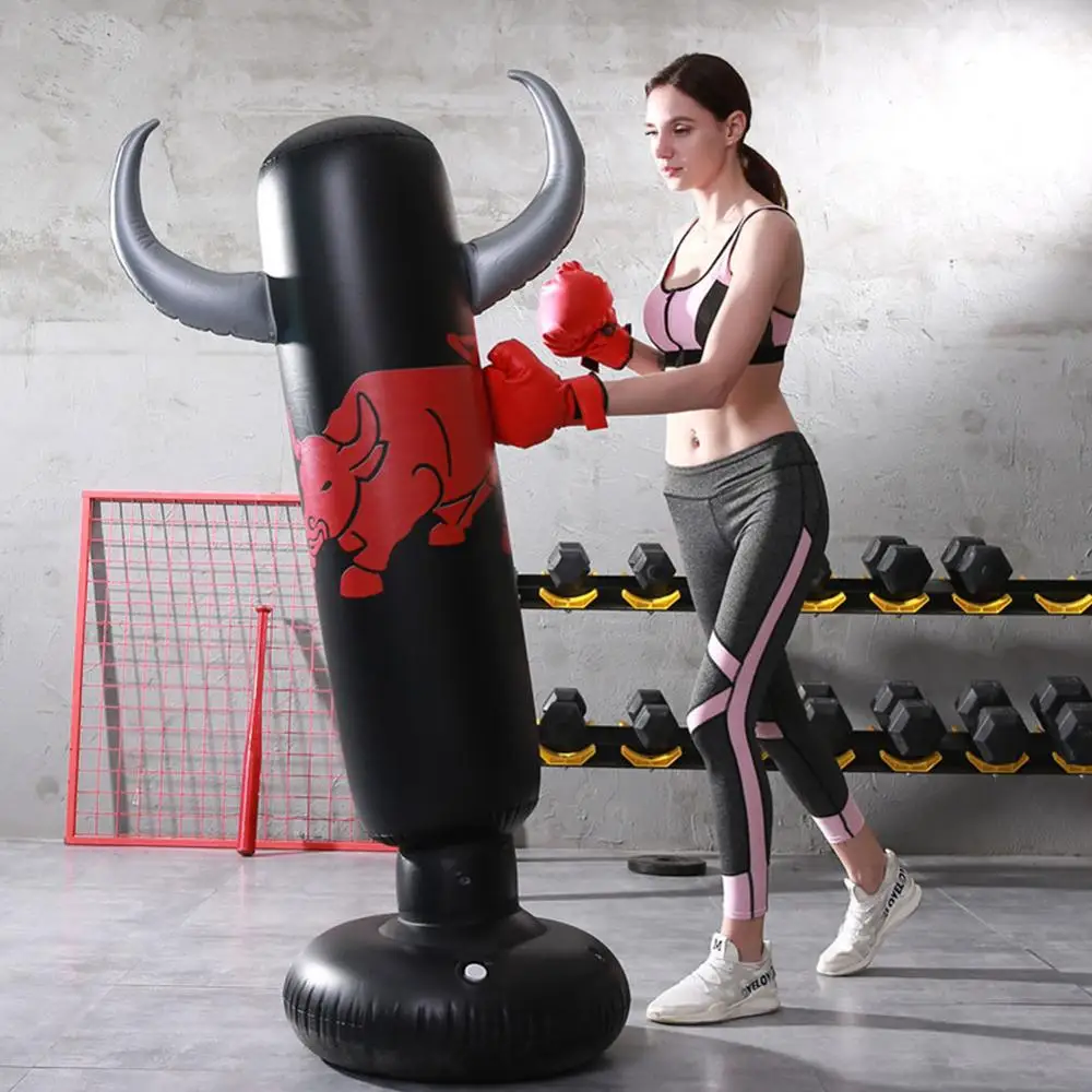 

Inflatable Boxing Column Adult Fitness Vent Blow Against Children'S Toys Tumbler Vertical Decorative Ornaments