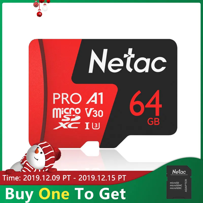 Netac Micro SD Card 64 Гб 128 ГБ 256 Гб класс 10 UHS 1 U3 V30 слот для карт памяти 64 128 Гб флэш-памяти Microsd P500 Pro TF карта для смартфона