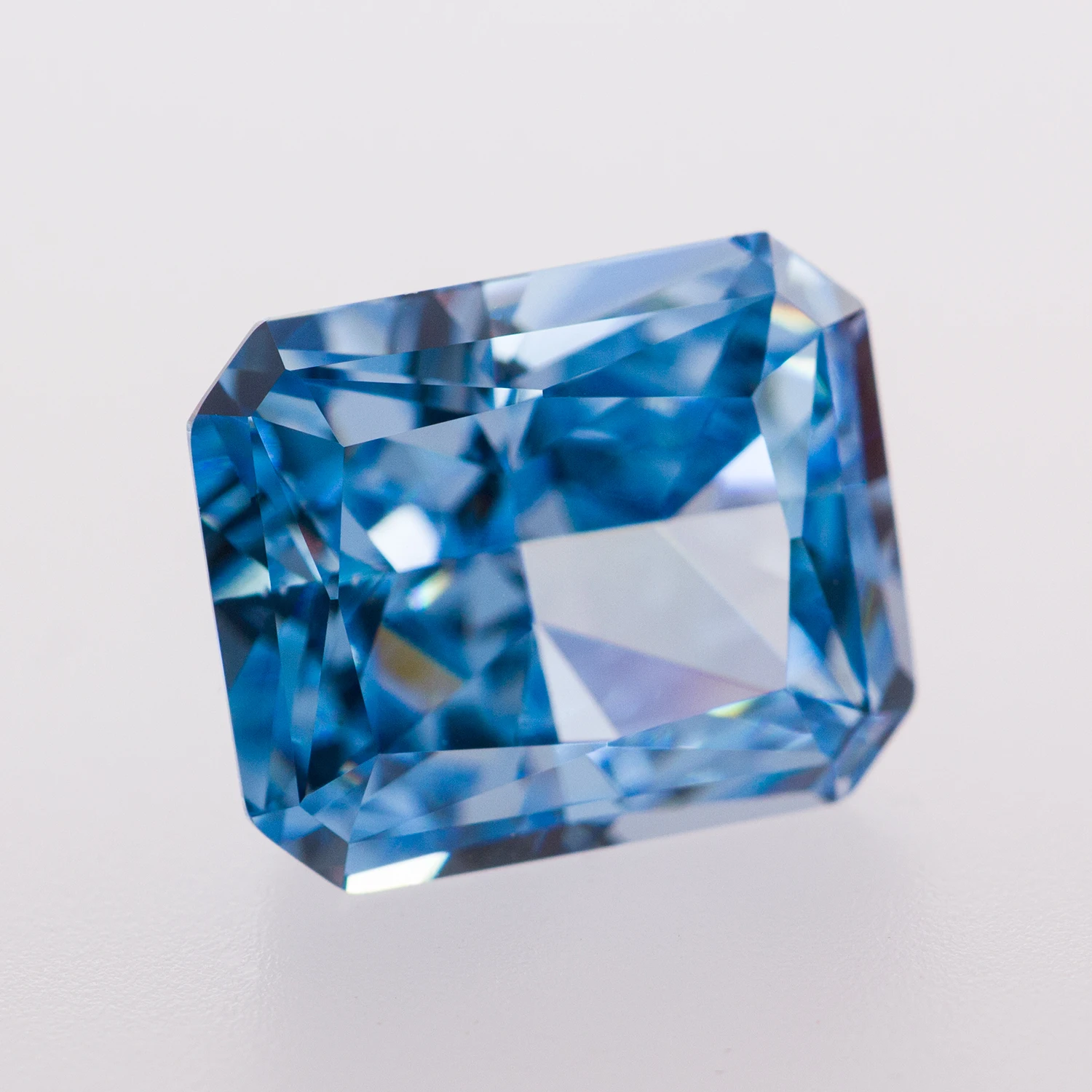 Letmexc Ice Blue с высоким содержанием углерода бриллиантами и кубическим цирконием CZ