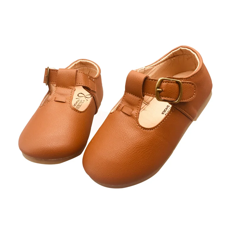 

Spring Auutumn Children School Shoes Girls Flats Mary Janes Leather Dress Shoes Toddler Girl Shoes Size 21-30