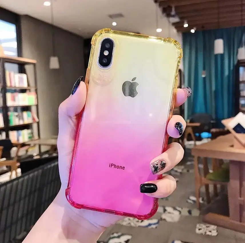Protective case for iP 11 Pro XR XS Max 8 ultra thin crystal protective film shockproof soft | Мобильные телефоны и