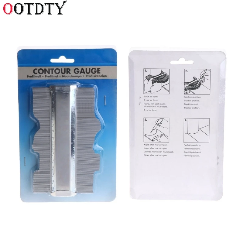 

125mm/5" Profile Contour Gauge Metal Deep Decorating Tiling Template Tiles Tool