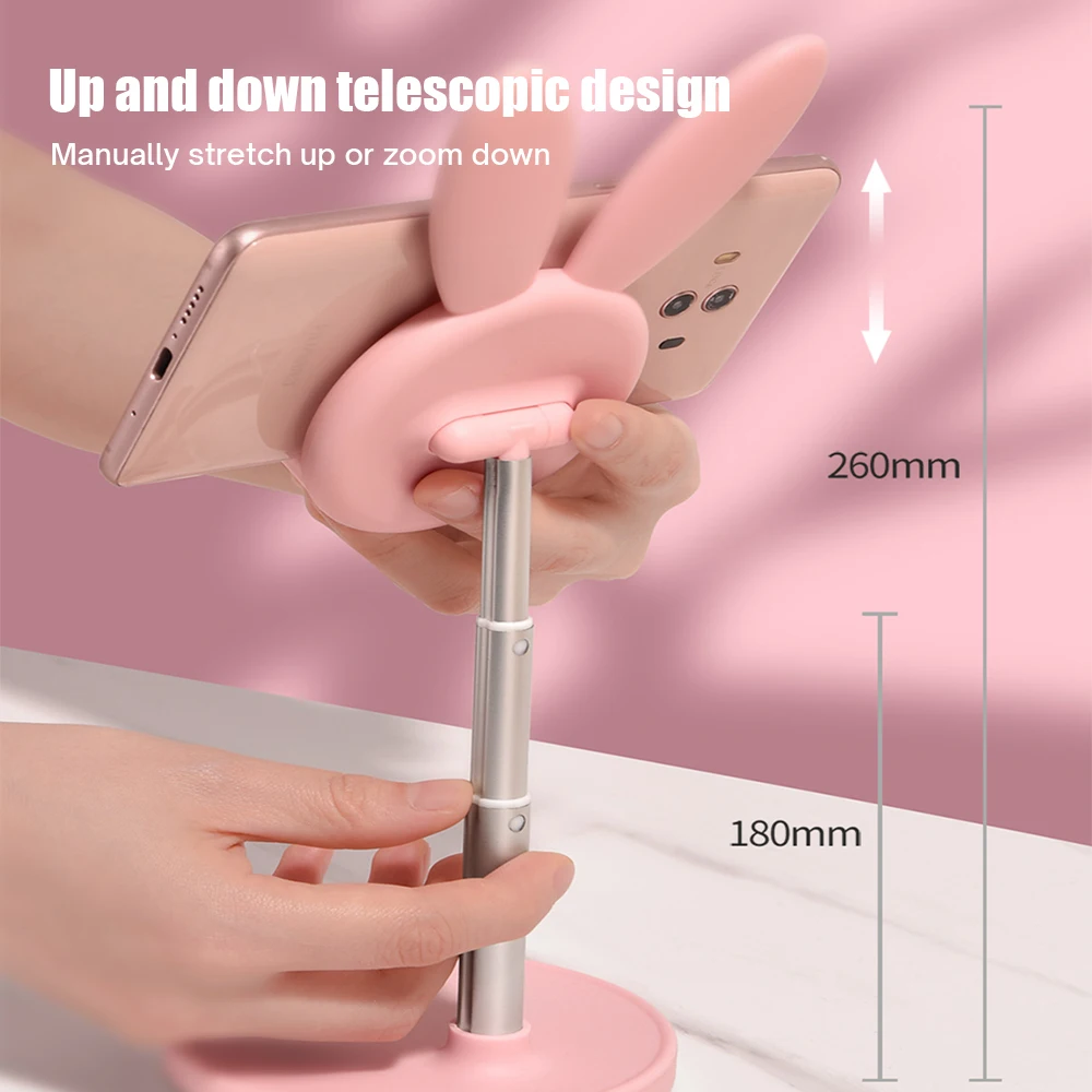 Подставка-держатель для телефона в виде кролика Регулируемый угол наклона