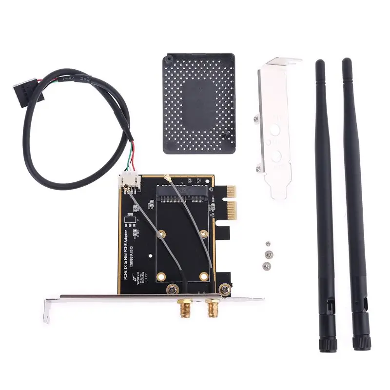 Вай Фай адаптер PCI E 1X Mini Pci Express Wi Fi Райзер Беспроводной Поддержка функция Bluetooth