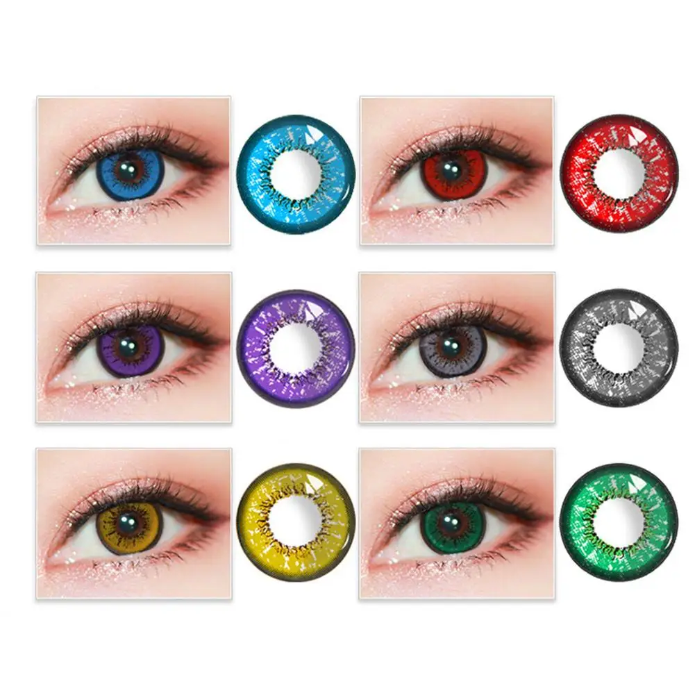 2 шт./1 пара Аниме Косплей стиль большие глаза Хэллоуин праздничная вечеринка