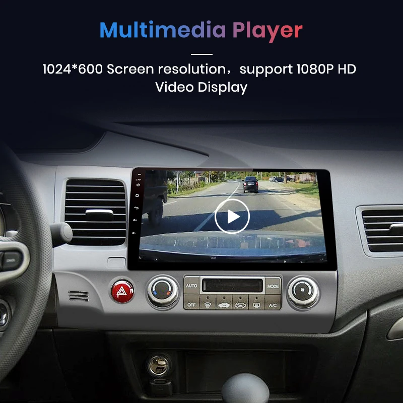 10 1 дюймов 2 Din Android 9 автомобильный радио мультимедиа 2DIN gps для Honda Civic 2006 2007 2008 2009 2010