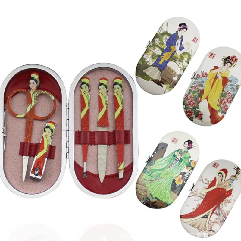 Набор для маникюра 20 шт. ножницы стрижки бровей триммер носа инструменты ногтей