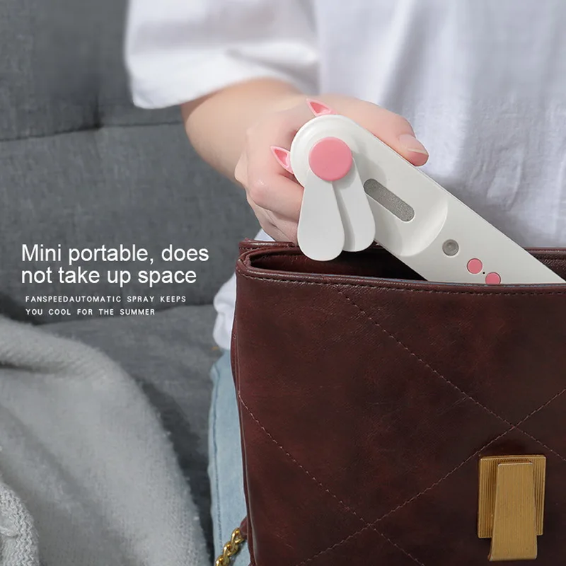 2 в 1 водяной распылитель электрический USB Перезаряжаемый Ручной мини охлаждающий