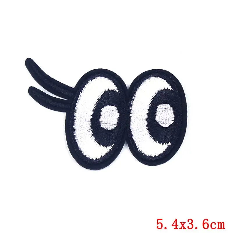 Нашивки со слоганом в черно-белых глазах нашивки для утюга одежды аксессуары