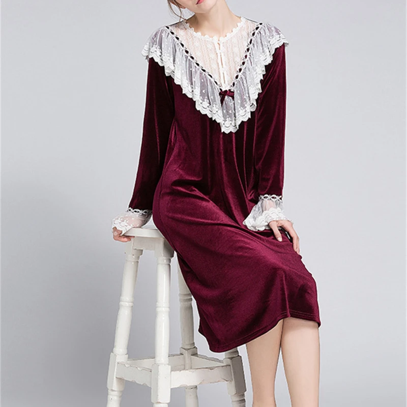 Ночная рубашка кружевная для дома 2020|nightgown female|nightgowns sleepshirtshome dress |