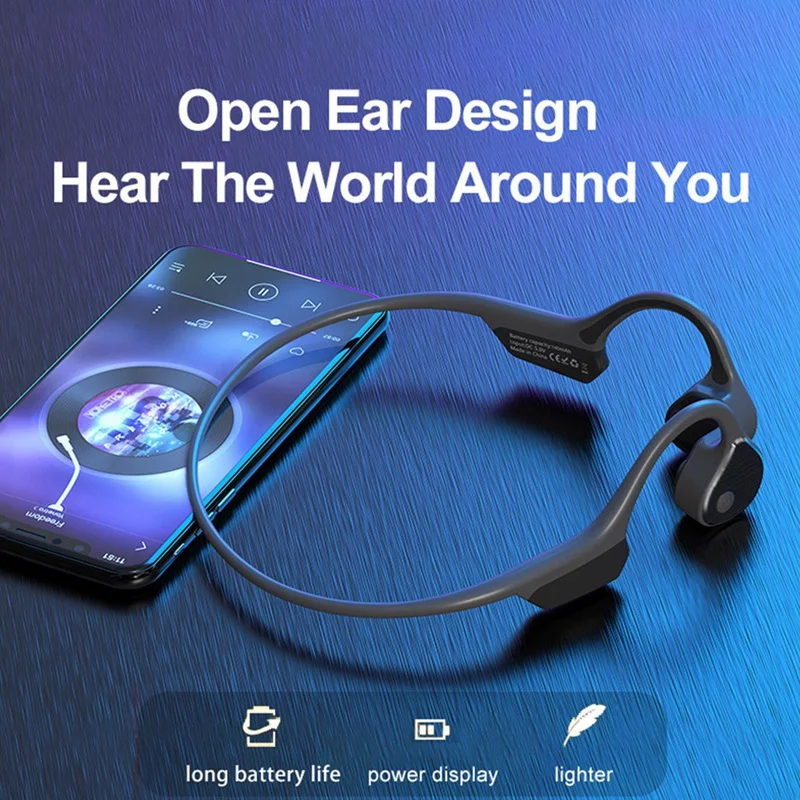 

Беспроводные Bluetooth-наушники KINGSTAR PRO9 с костной проводимостью, Bluetooth 5,0, спортивные водонепроницаемые наушники с микрофоном