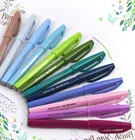 Японские ручки-кисти Pentel, сенсорная ручка, с гибким наконечником, пастельныеобычные, 24 цвета для рисования, товары для рукоделия